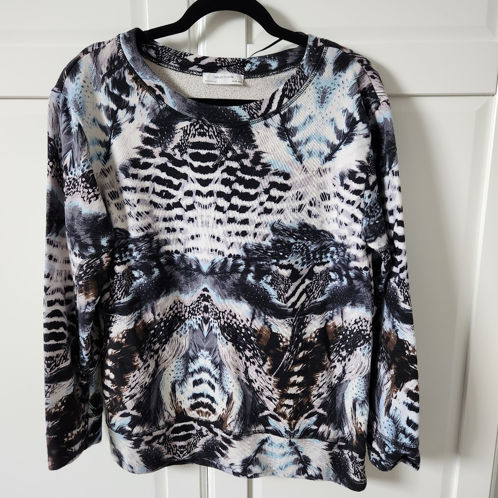 ZARA Animal print crewneck